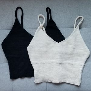 Knitted Crop Top Set